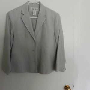 LIGHT GRAY JONES NEW YORK JACKET
